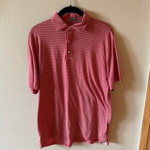 Classic Red Striped Polo Shirt